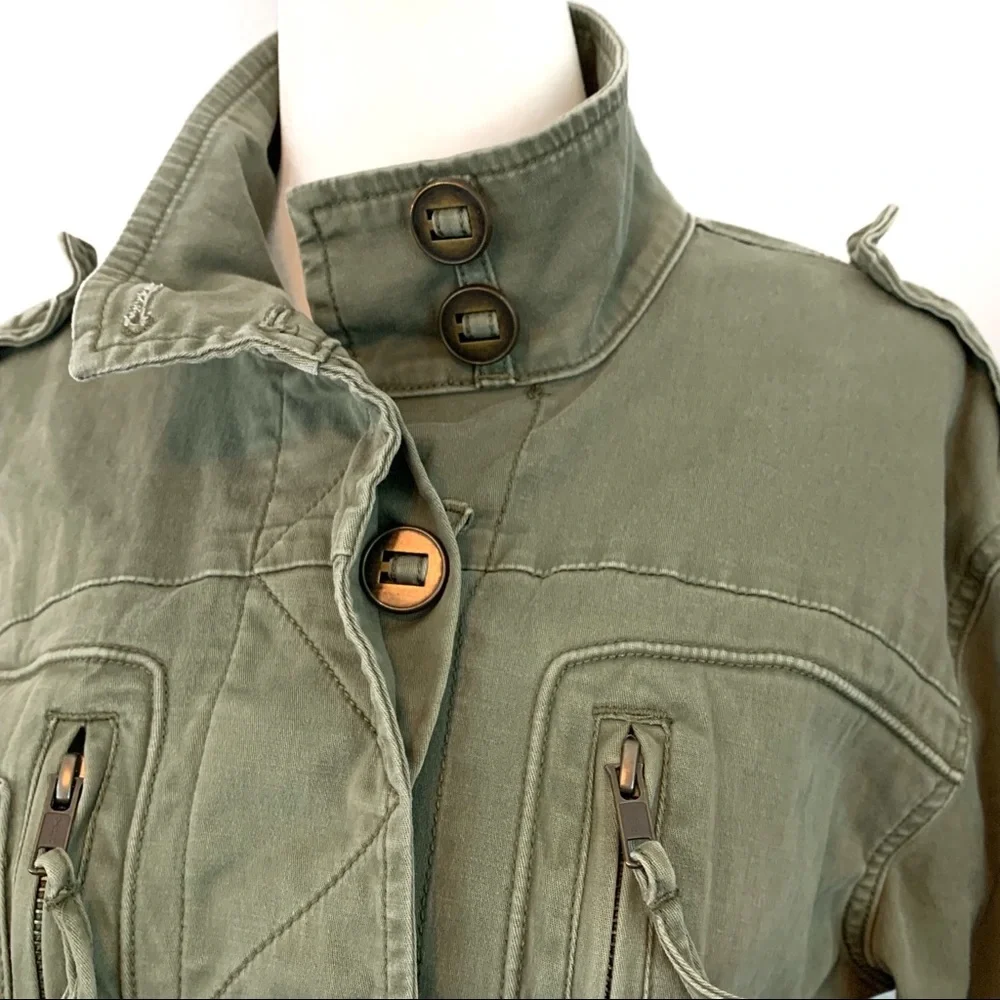 Sam Edelman Army Green Military Jacket